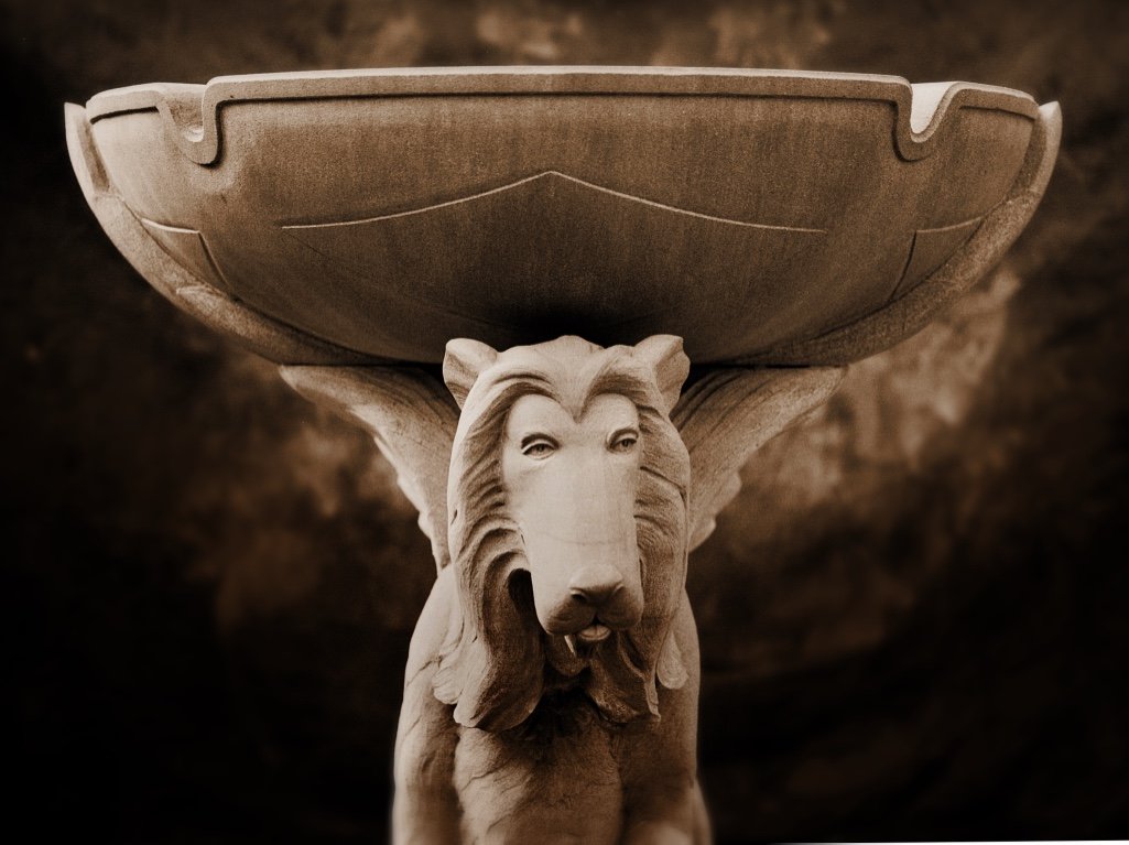 Fountain at Grendelwhym Manor by Cary Shafer