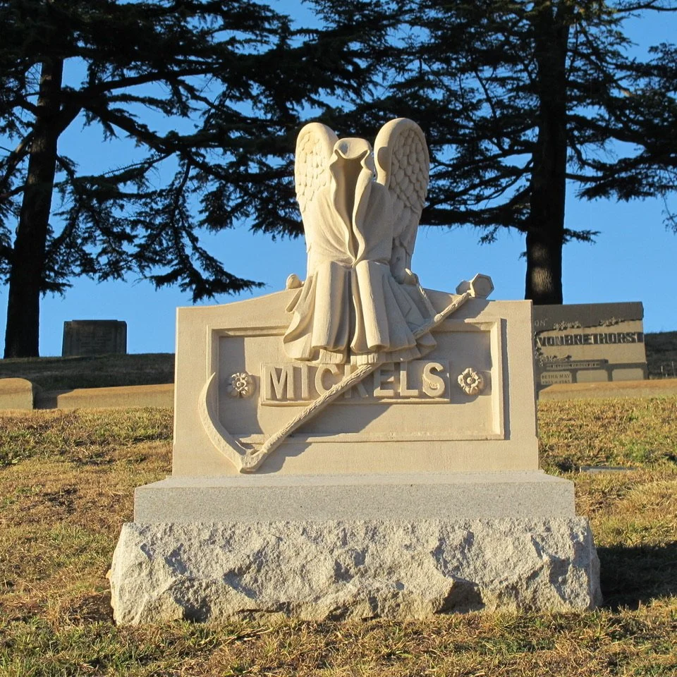 The Grim Reaper at Mountain View Cemetery in Oakland, California