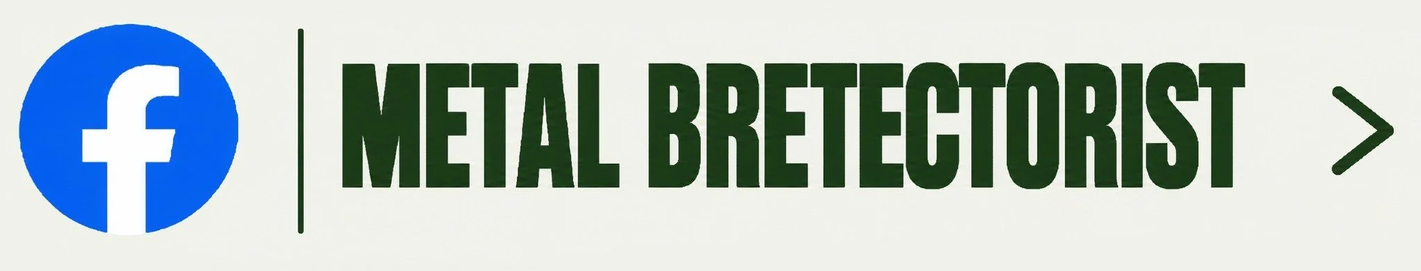 Facebook icon next to the text 'Metal Breastcors' with an arrow, on a white background.