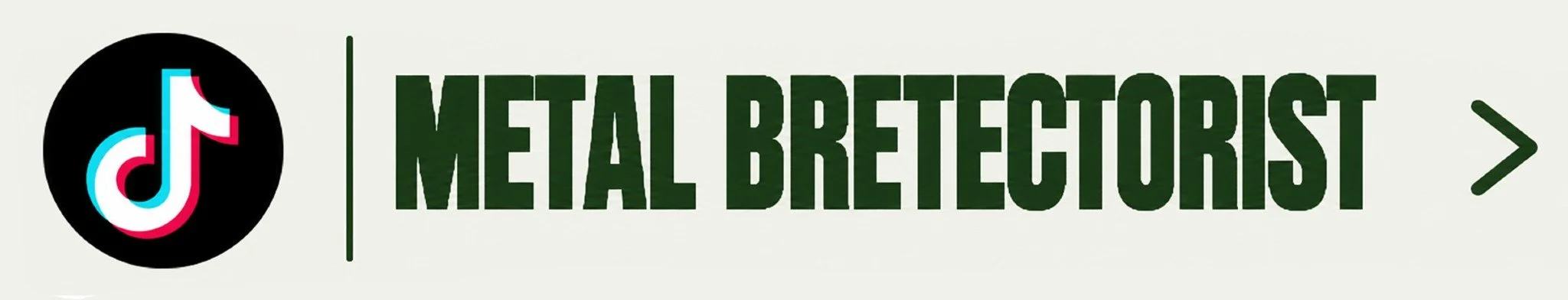 Icon of TikTok app and text 'Metal Breath cult' with a right arrow