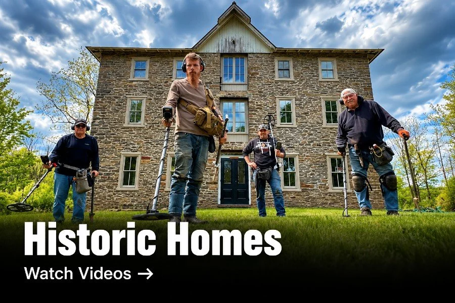 Metal detecting Historic Homes on Quarter Hoarder