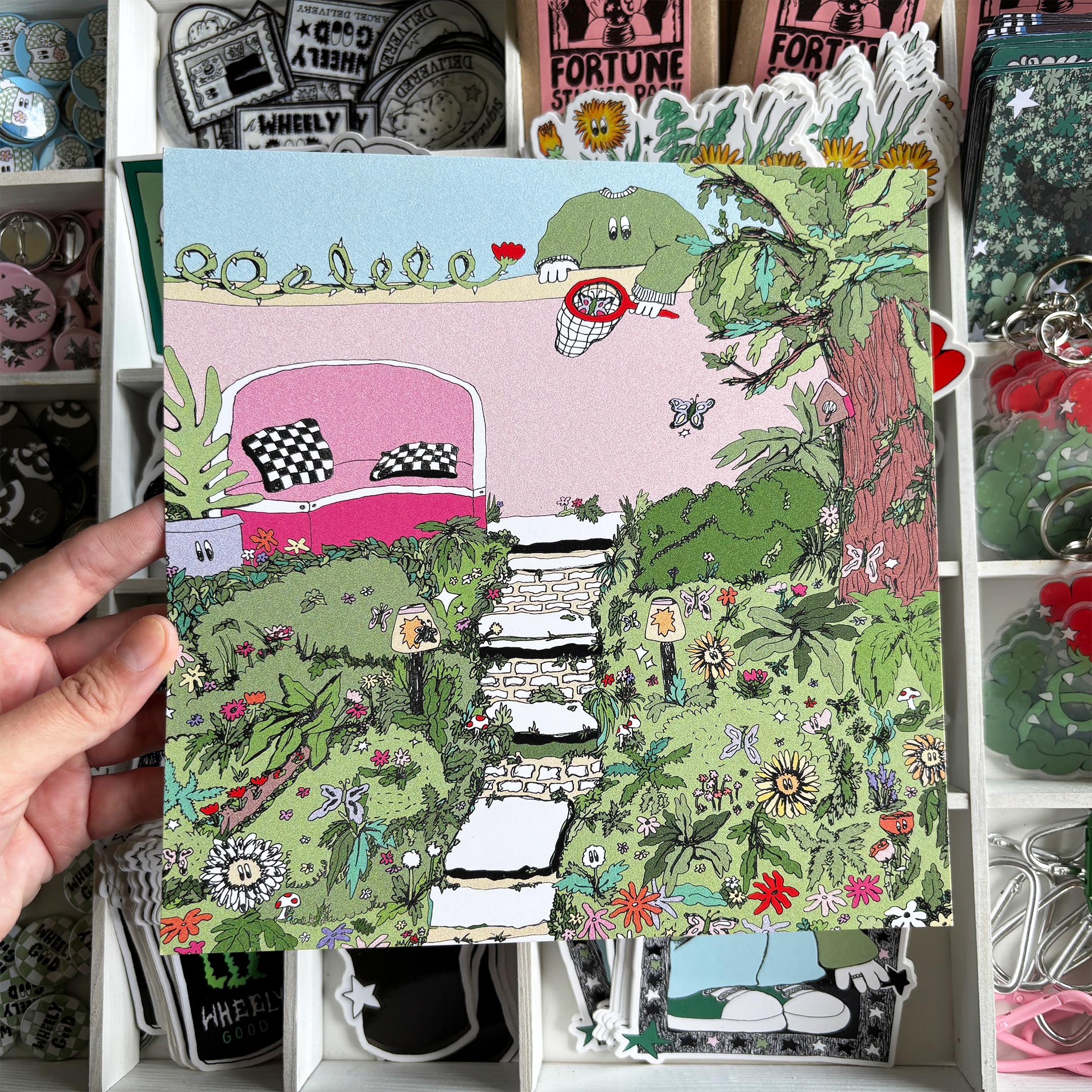 Chasing Butterflies Print