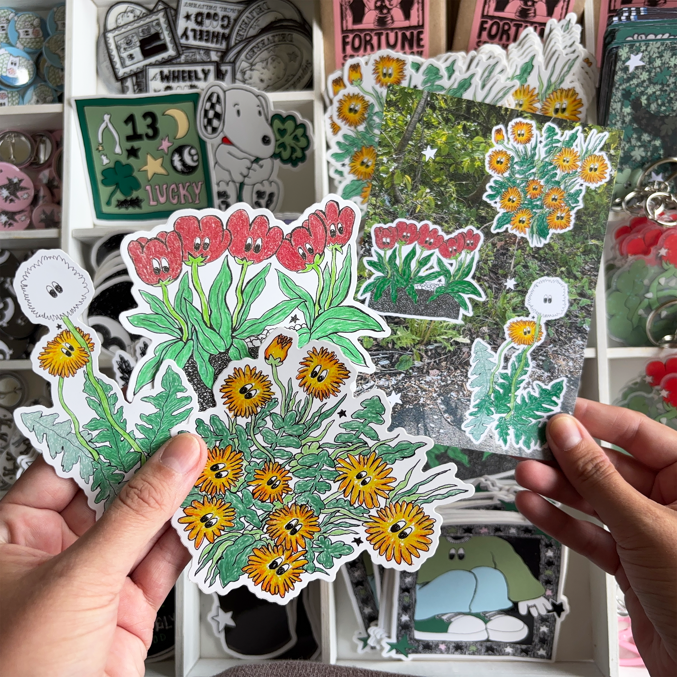 Outside Sticker + Print pack