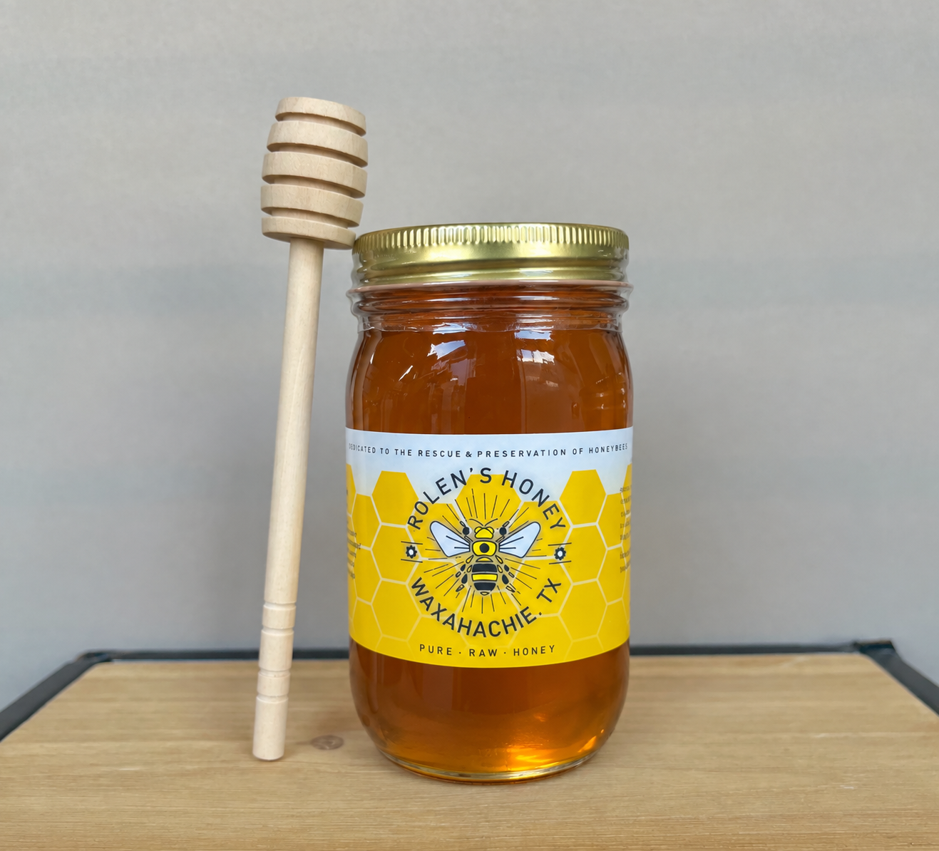 16 oz Raw Texas Honey