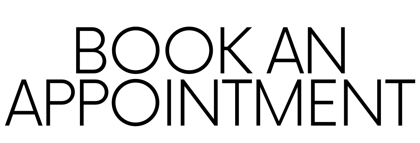 Text reading "Book an appointment" in black on a white background.