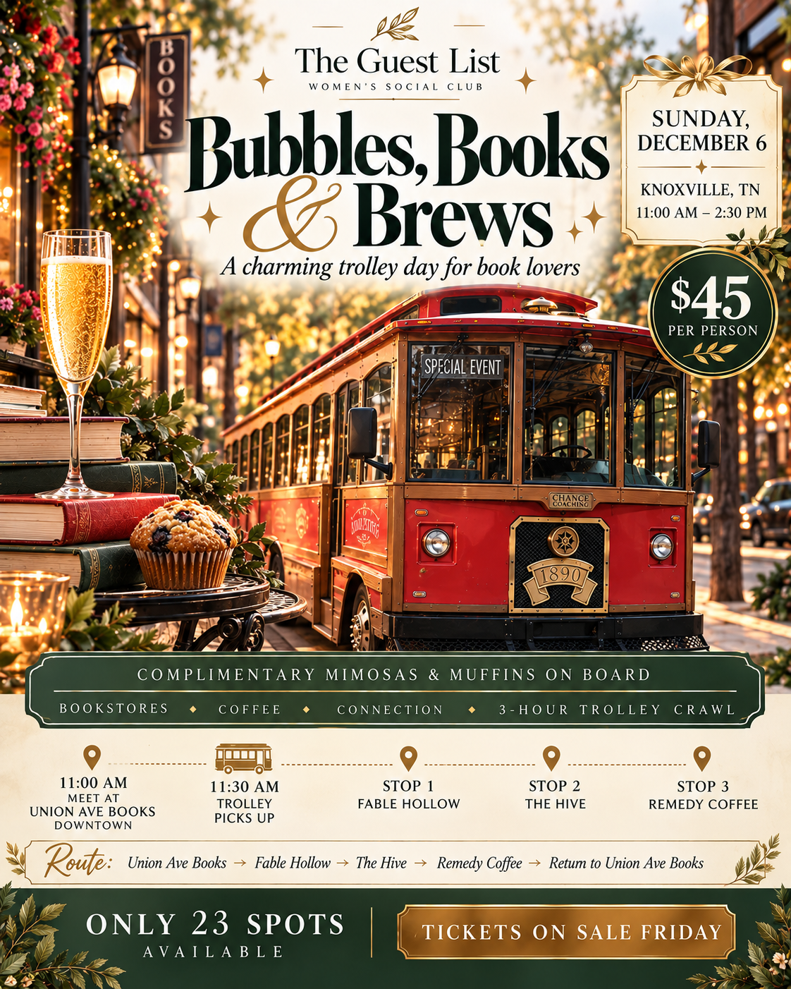 🥂📚 BUBBLES, BOOKS & BREWS 🥂📚