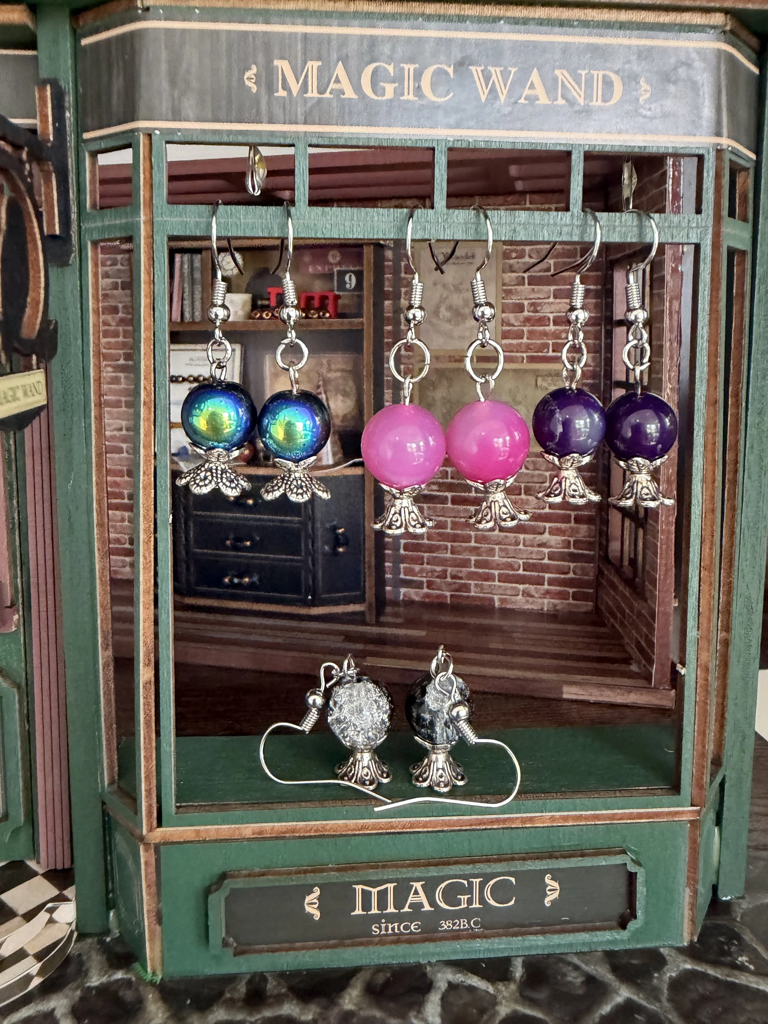 Crystal Ball Earrings