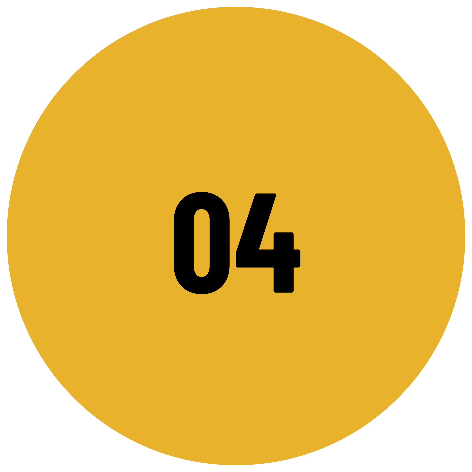 Yellow circle with the black text '04' partially visible in the center.
