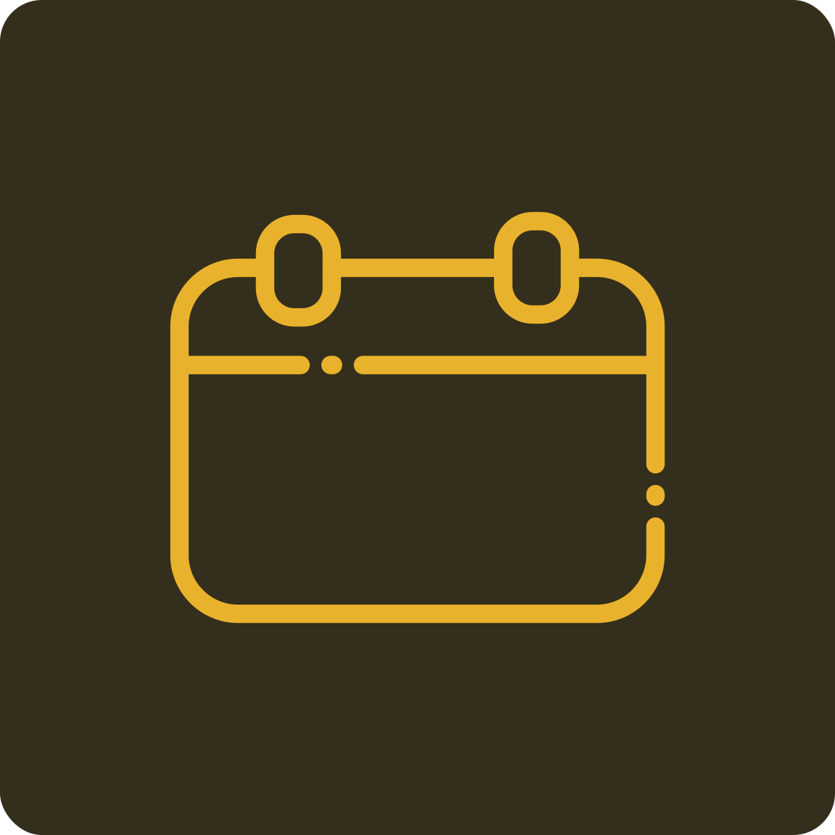 Line drawing of a briefcase icon on a dark background.