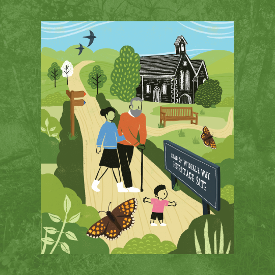 Save the Blean Crab and Winkle way illustration
