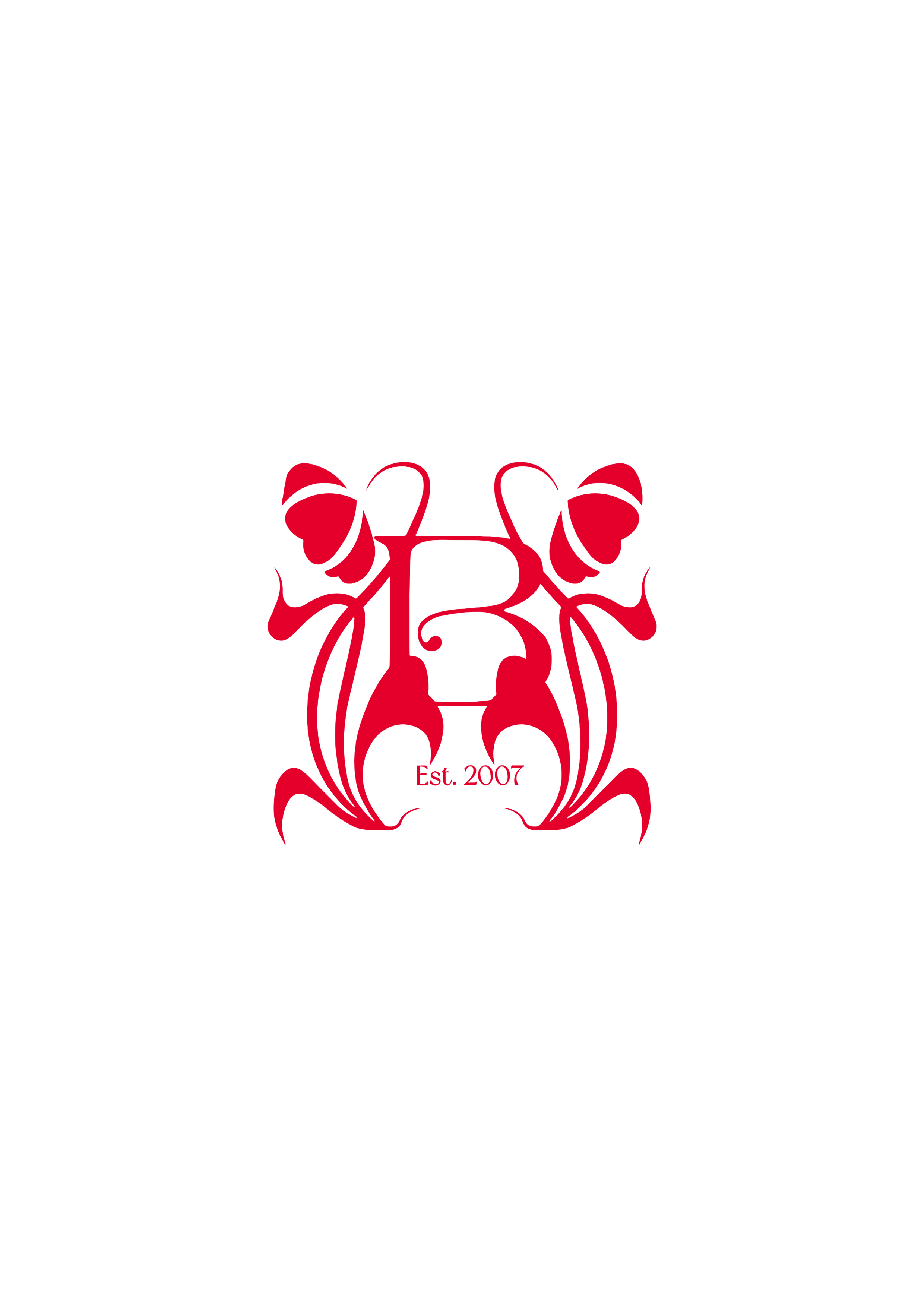 Stylized red scorpion with the text 'Est. 2007' beneath it on a black background.
