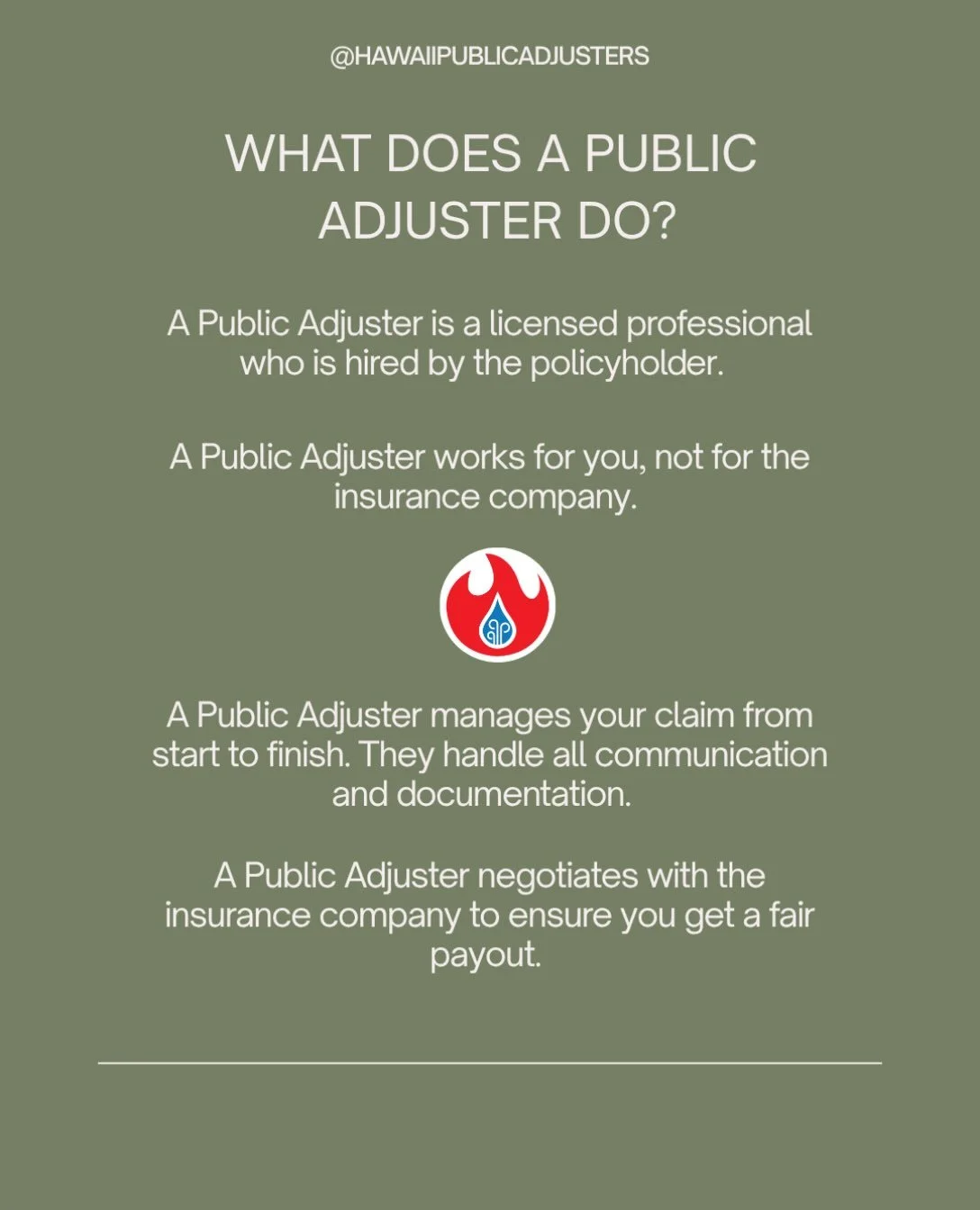Hawaii Public Adjusters is here to help.
Call us today at (808) 856-3041