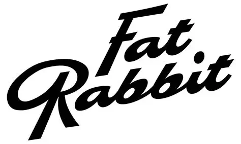 Fat Rabbit logo in black text with a stylized font.