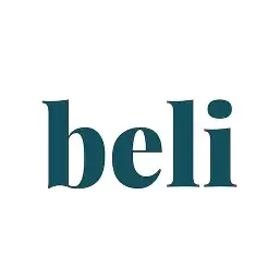 The word 'beli' in lowercase letters on a plain white background.