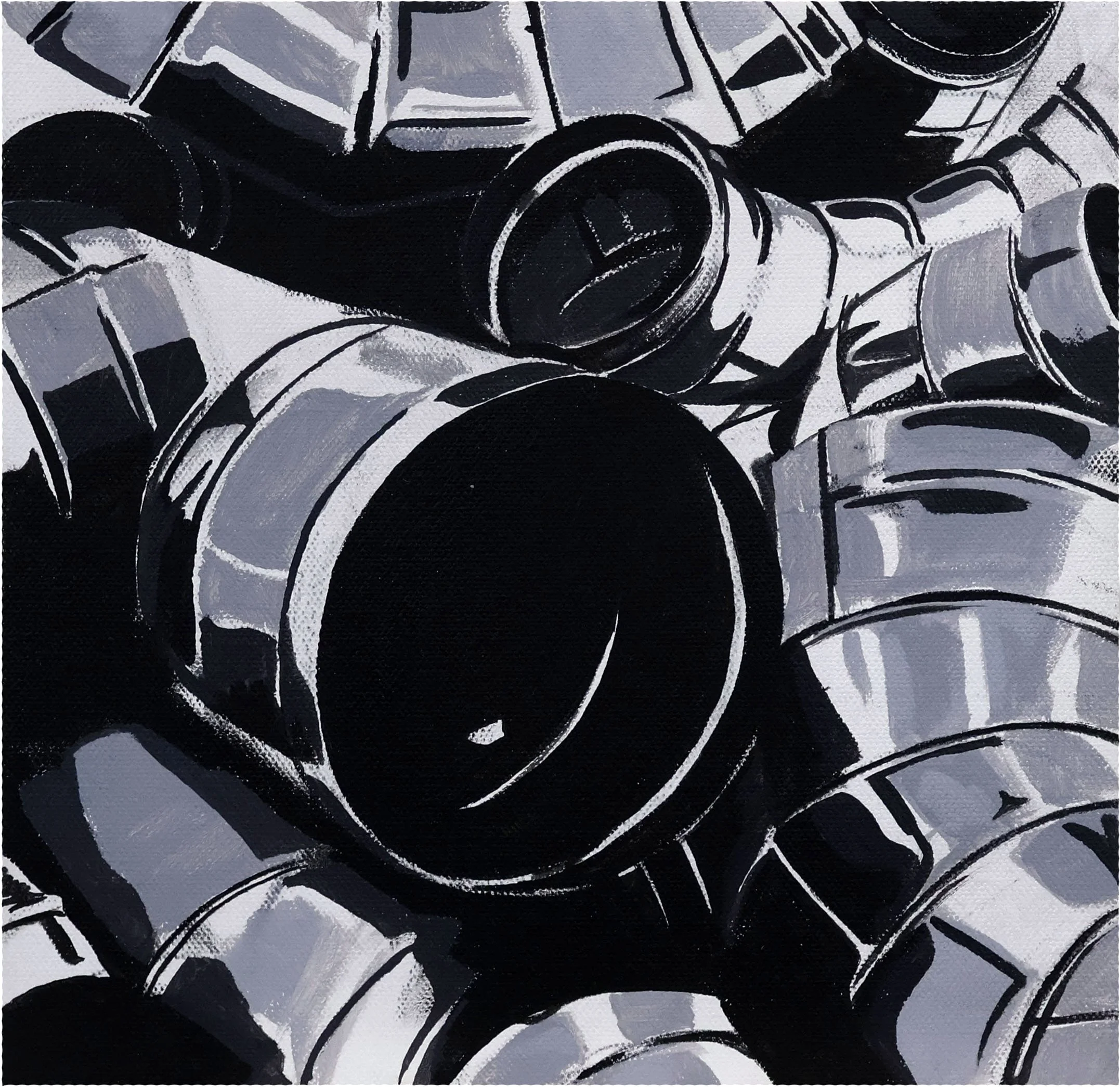 10' Spiral corrugated stainless steel duct