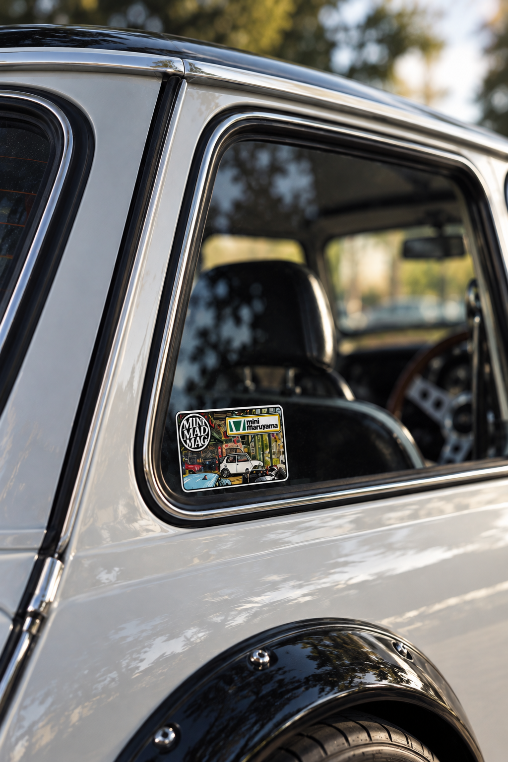 Classic Mini Sticker in Golden Light.png
