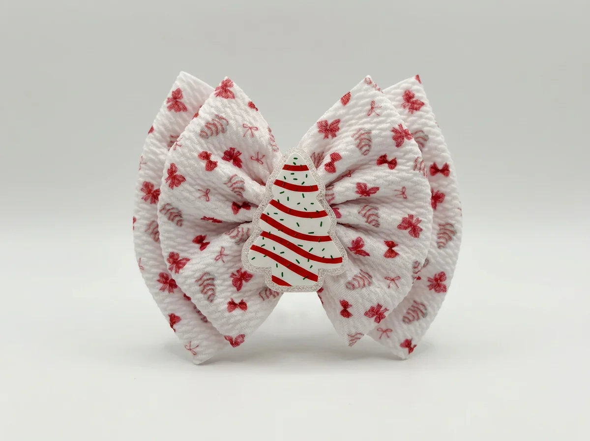 Double Bow Acrylic - 3 and 4 inch