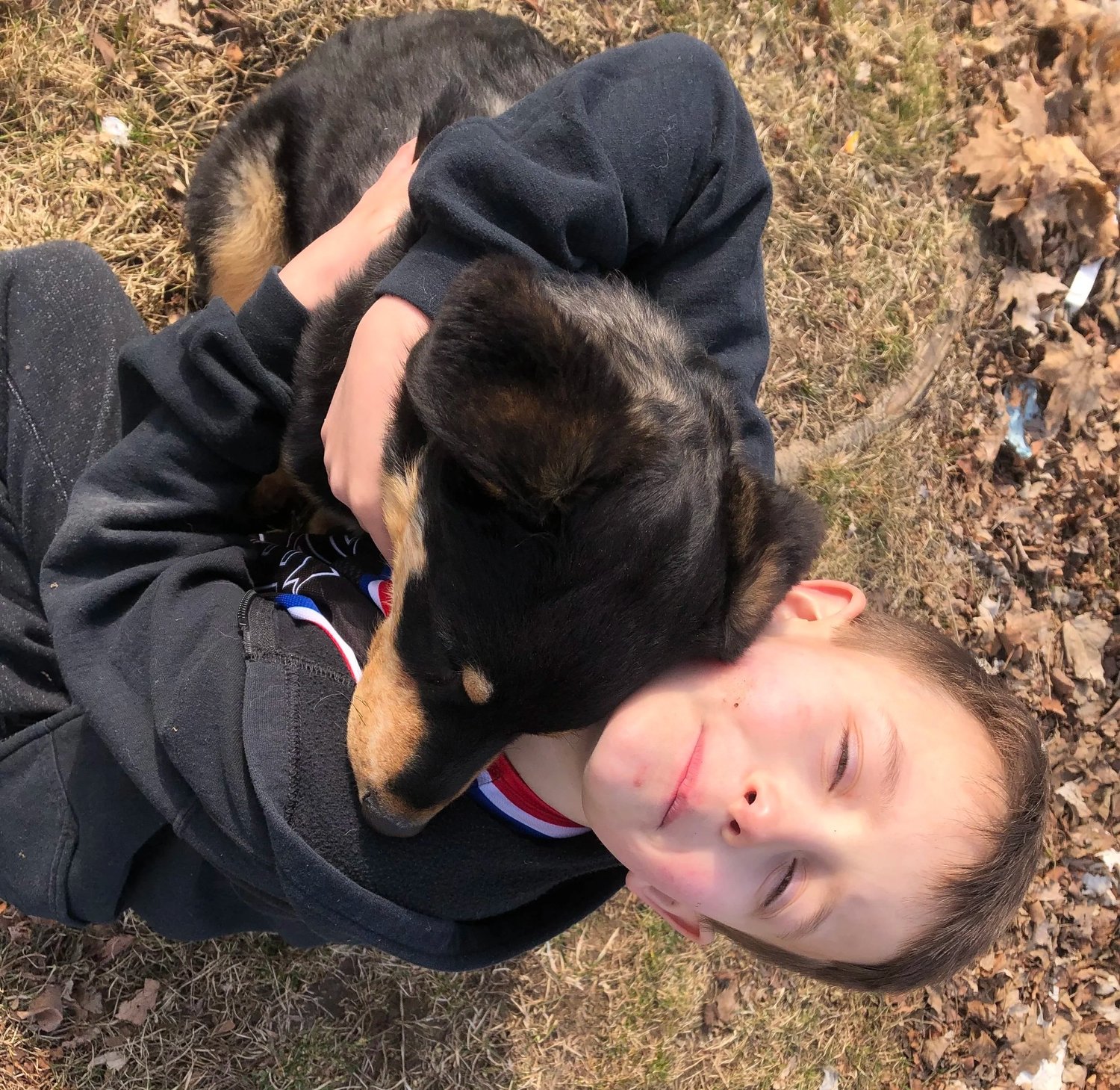 Child with Kali at Riverway in North Bay