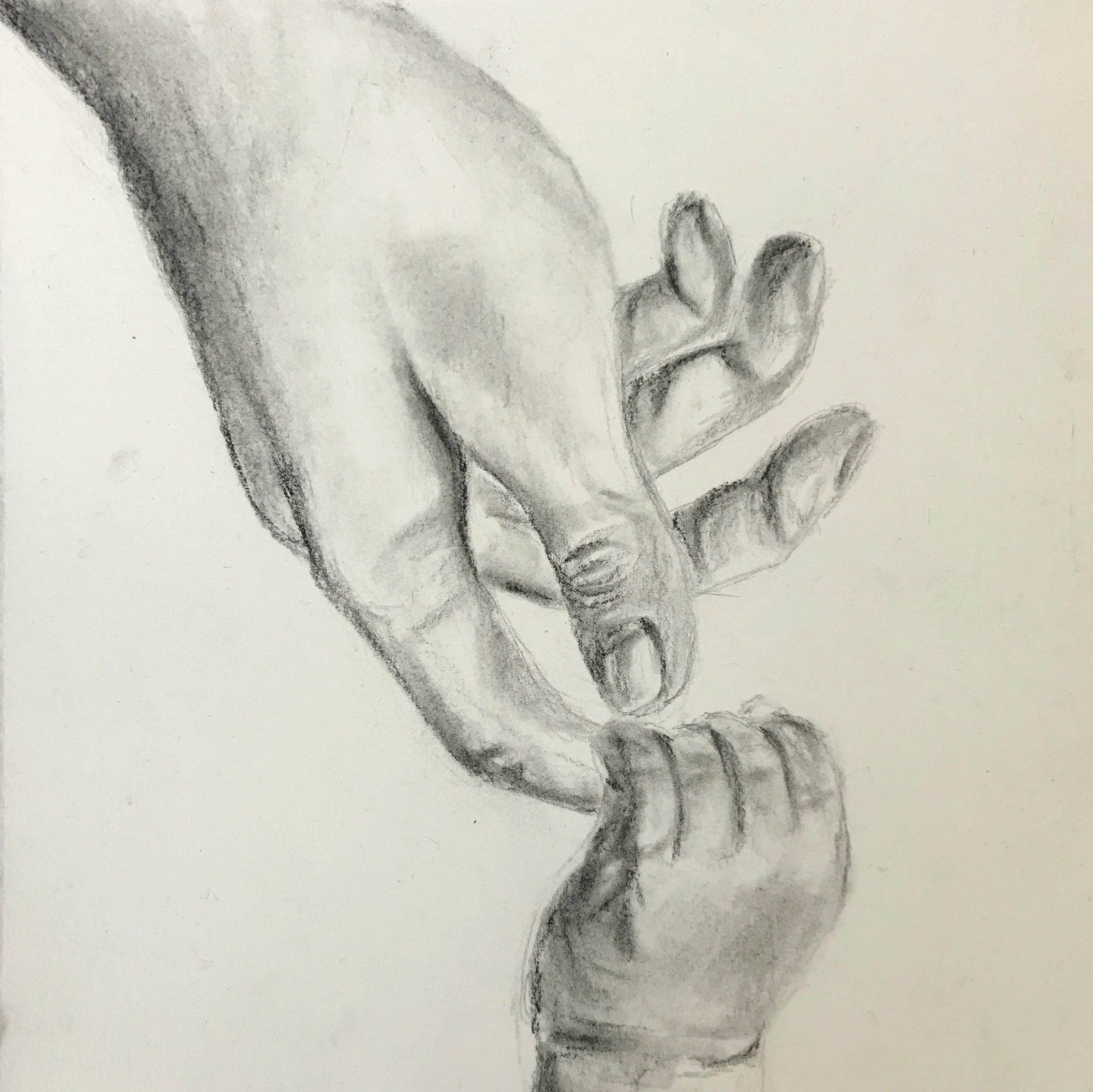 Beloved Pt. I (Charcoal and Pencil on Paper) 2017