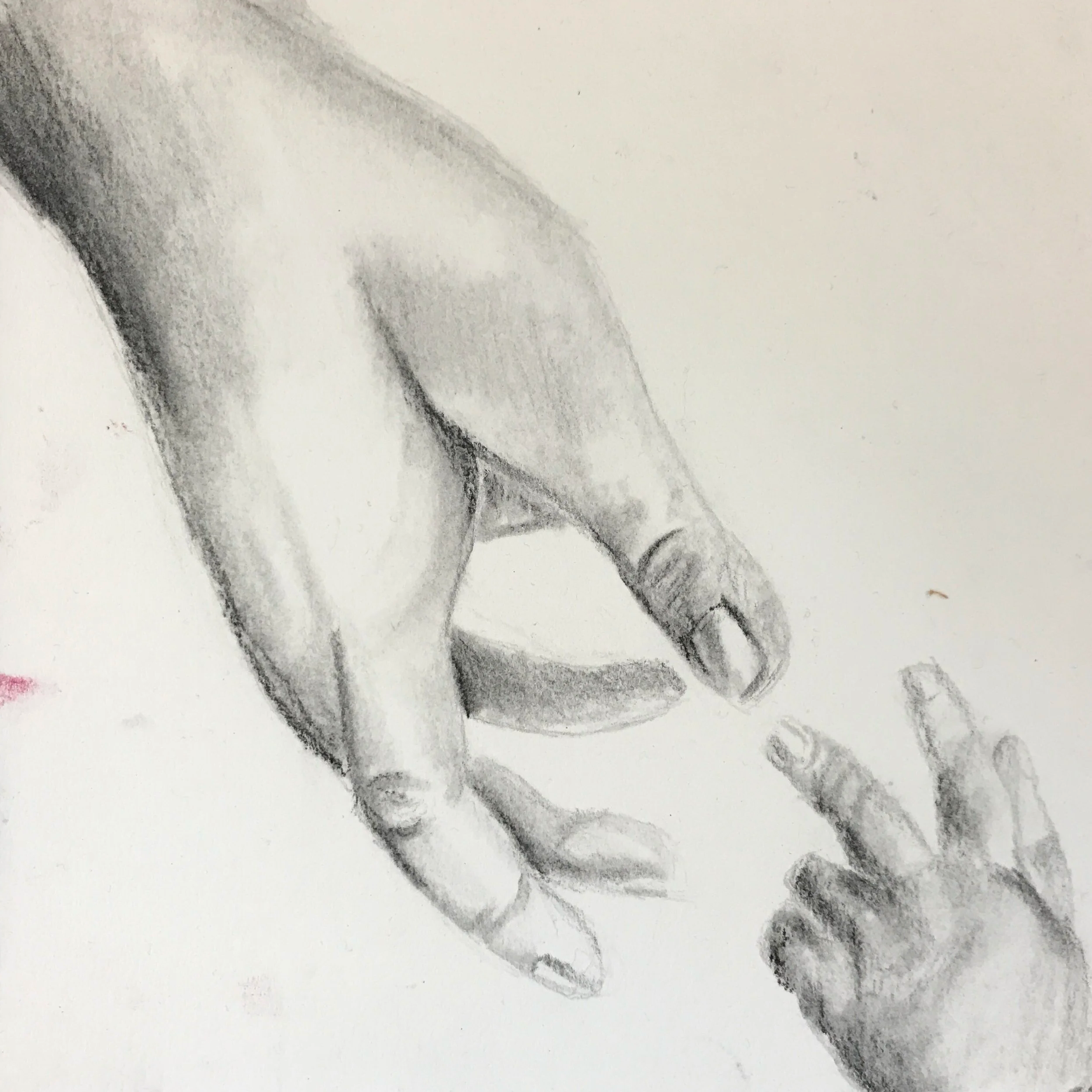Beloved Pt. II (Charcoal and Pencil on Paper) 2017