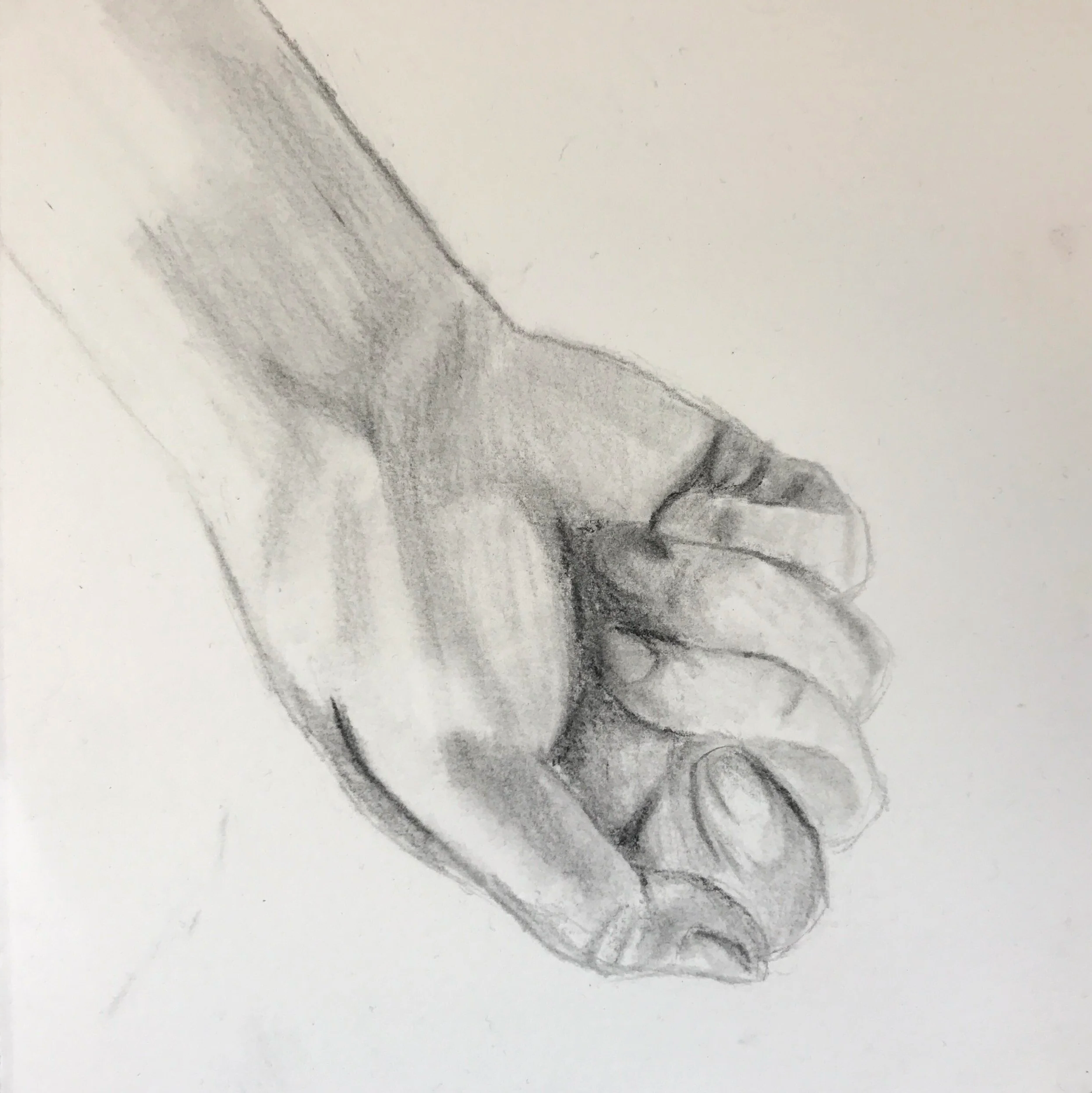 Beloved Pt. III (Charcoal and Pencil on Paper) 2017