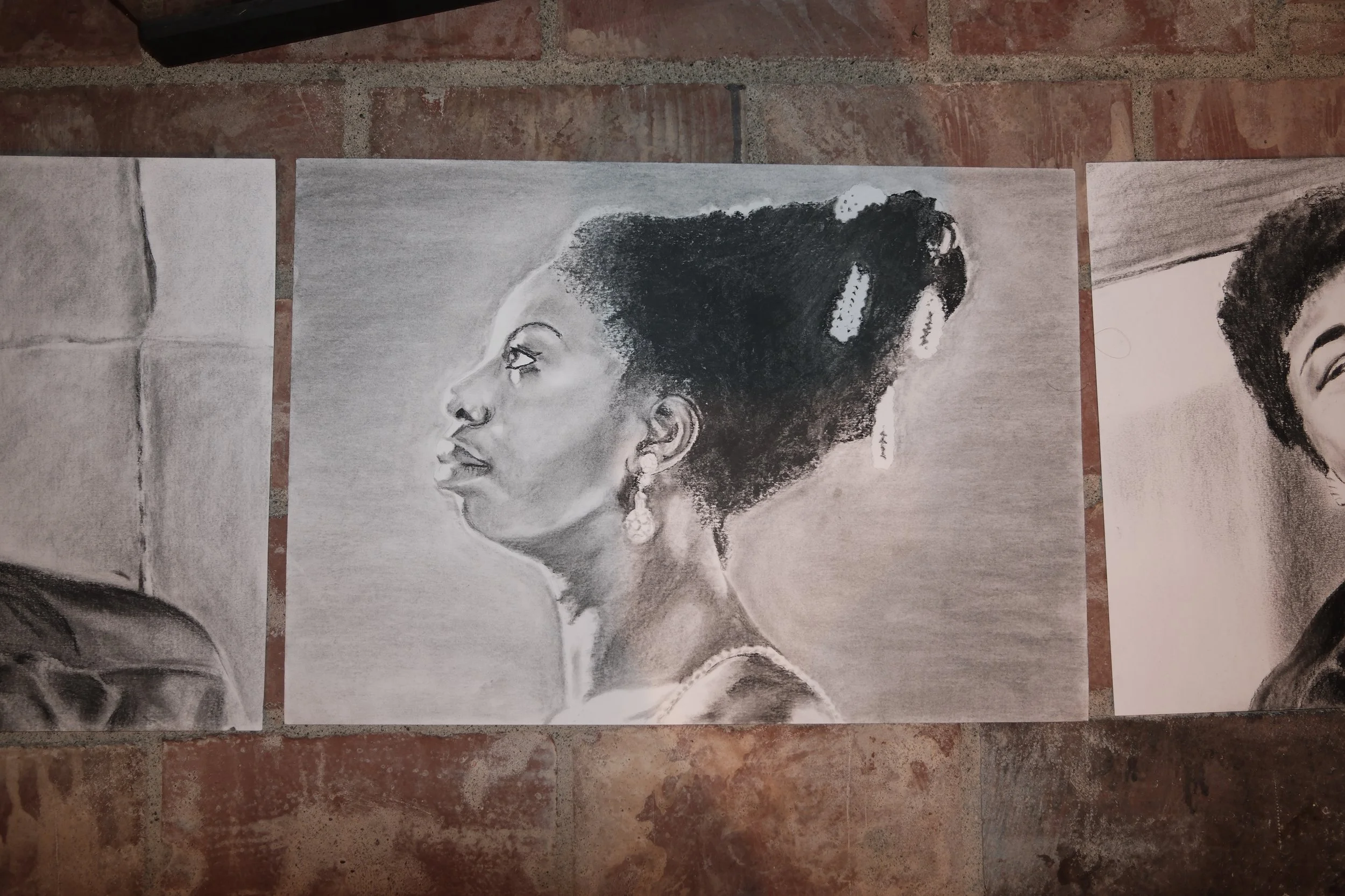Nina S. (Charcoal and Pencil on Paper, 29.7 x 42 cm) 2026