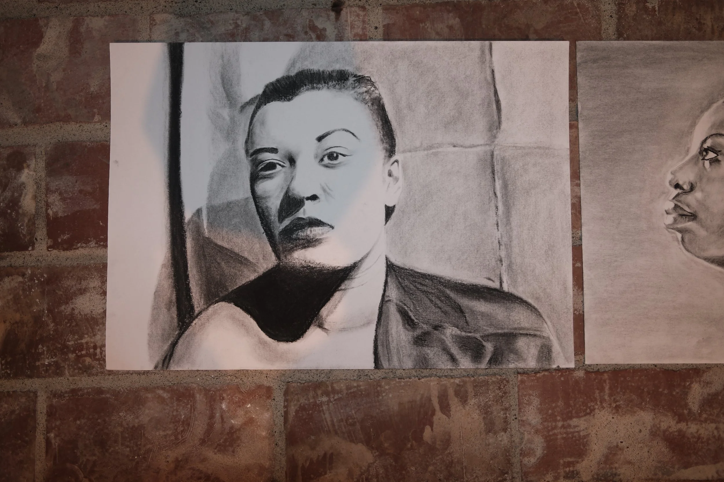 Billie H. (Charcoal and Pencil on Paper, 29.7 x 42 cm) 2026