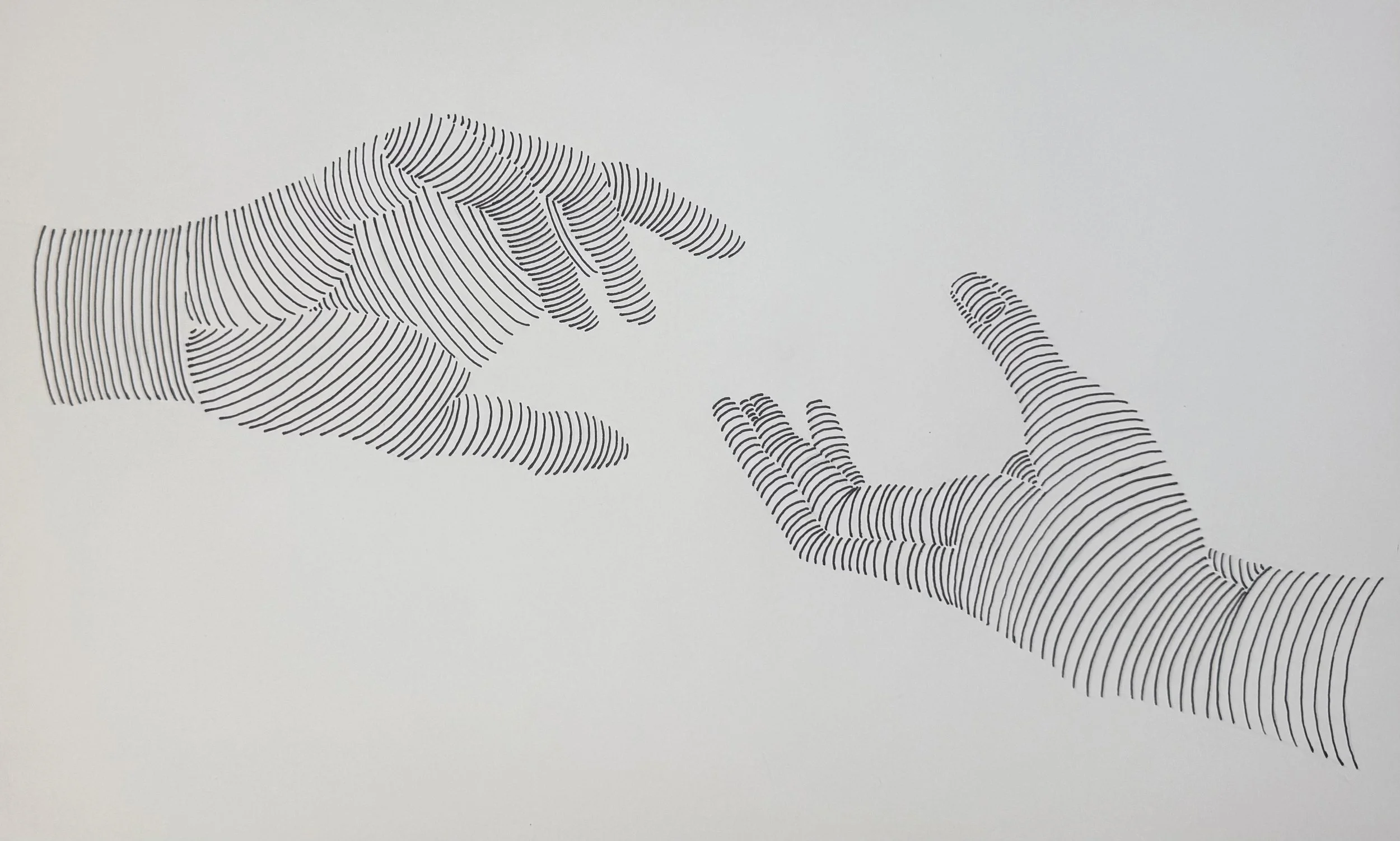 Reach (Ink on Paper, 30 x 50 cm) 2023