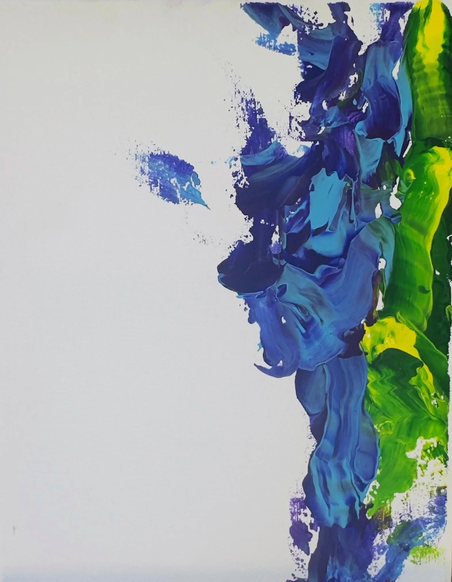 Looking Left, 2025, Acrylic on Canvas, 14x11in