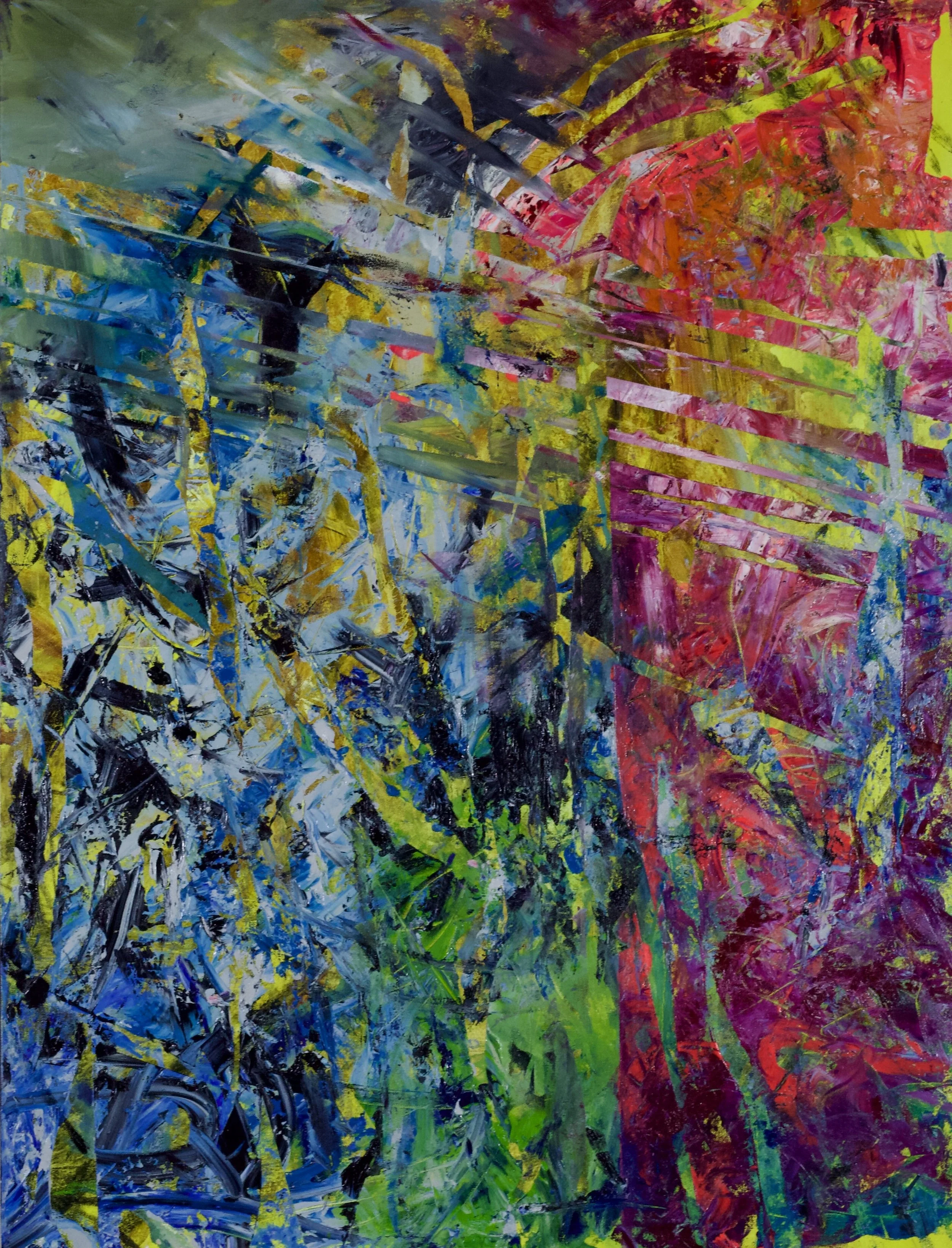 An Alignment of Joy's; or, Seeing Whales, 2025, Oil on Canvas, 40x30in