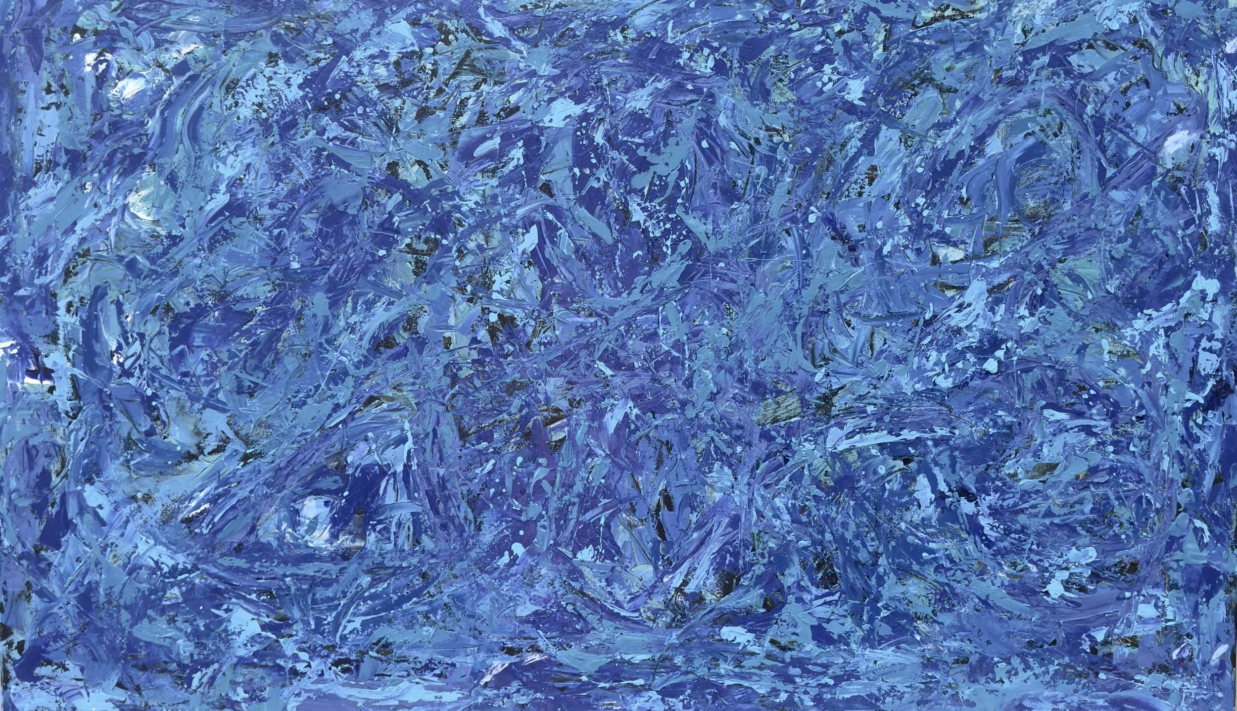 On Being Blue #1, 2026, Oil on Canvas, 36x60in