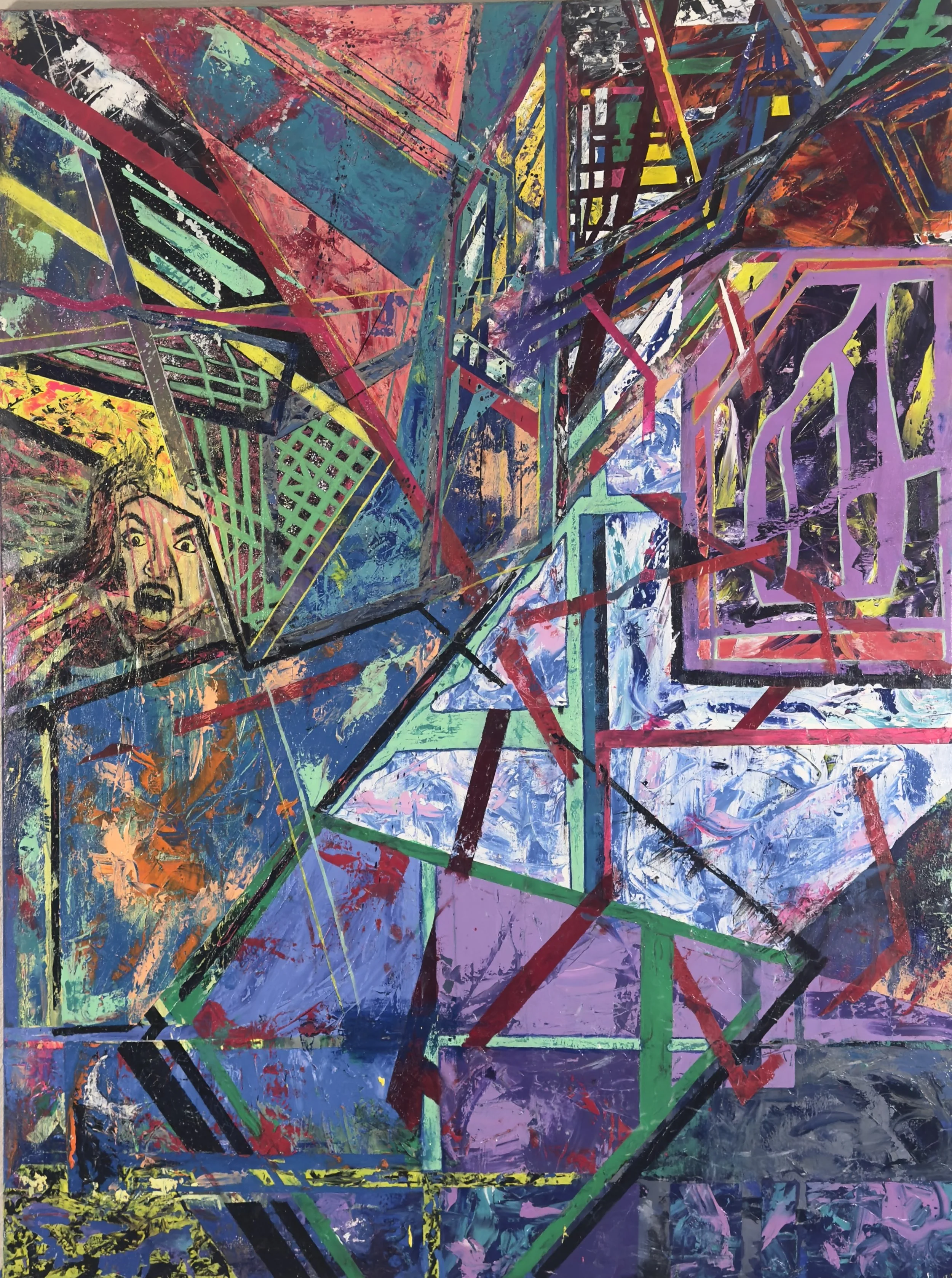 Watching the Planets Collide, 2026, Oil on Canvas, 59x44in