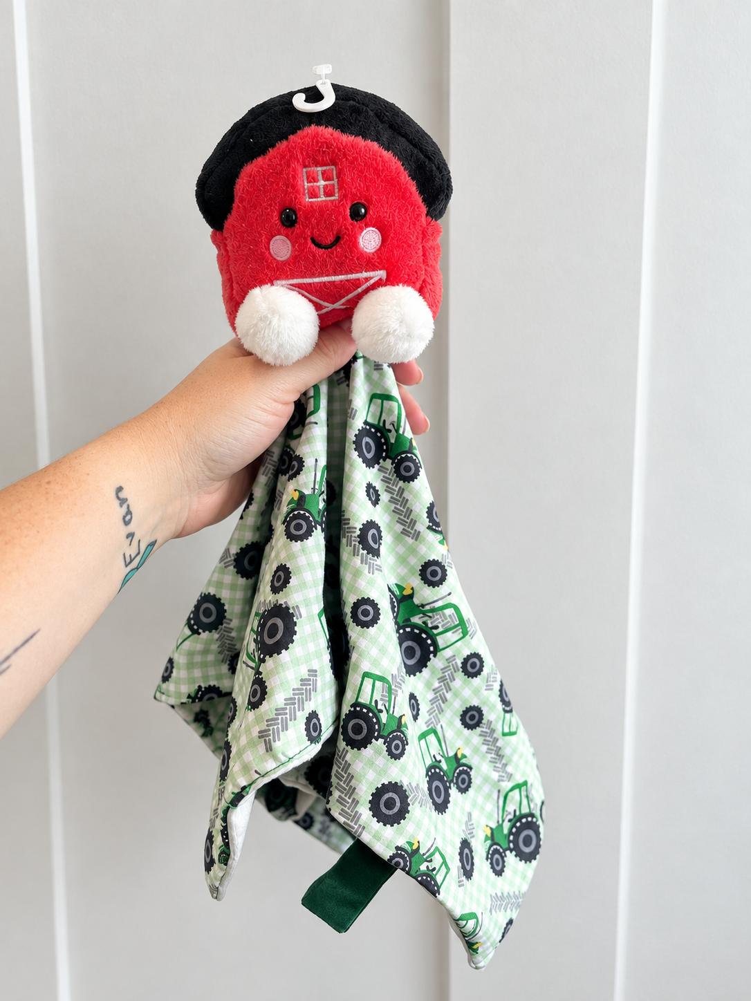 Green Tractor Stuffie Lovey