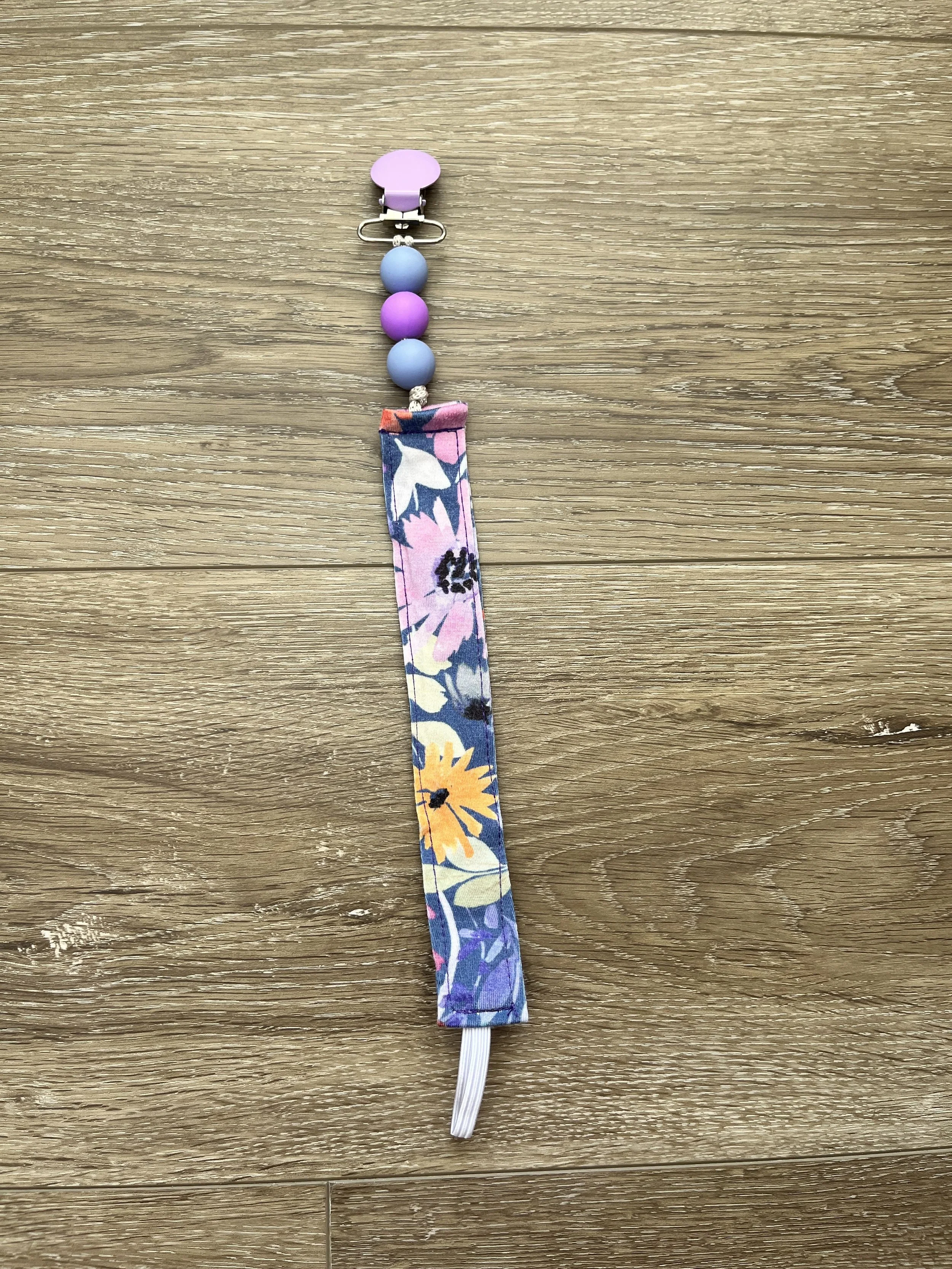 Dusk Blooms Pacifier Clip