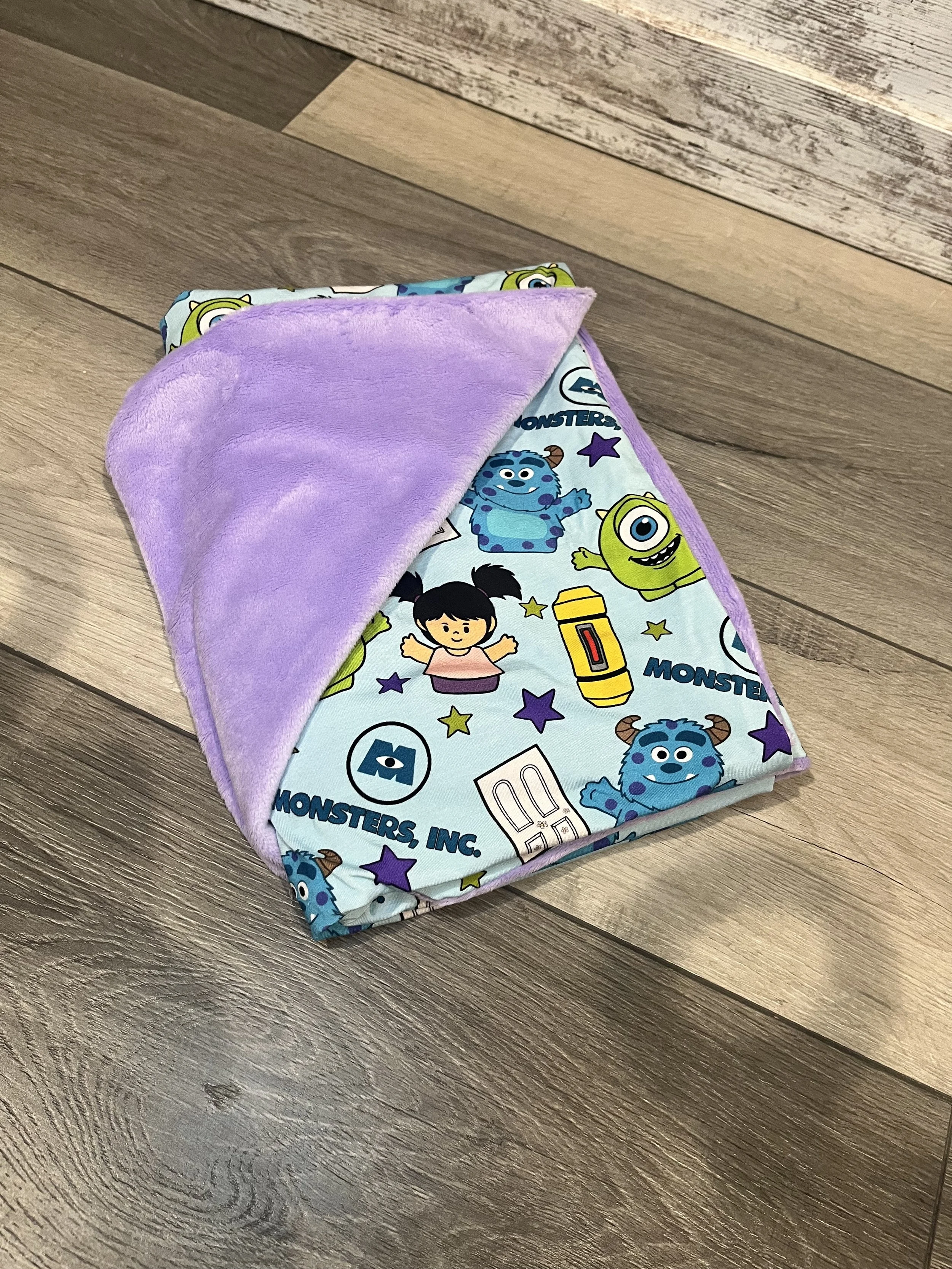 Little People Styled Monsters Inc. Blanket