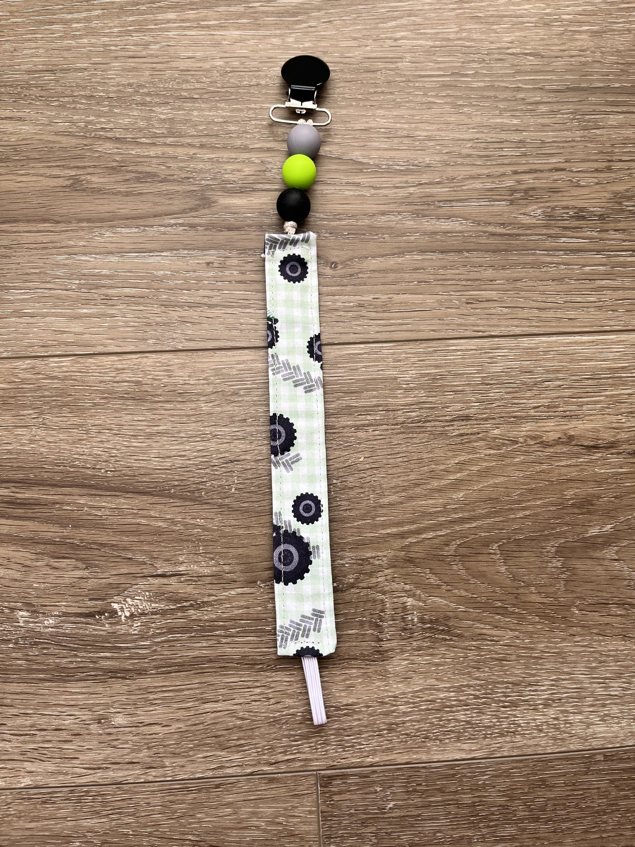 Tractor Pacifier Clip