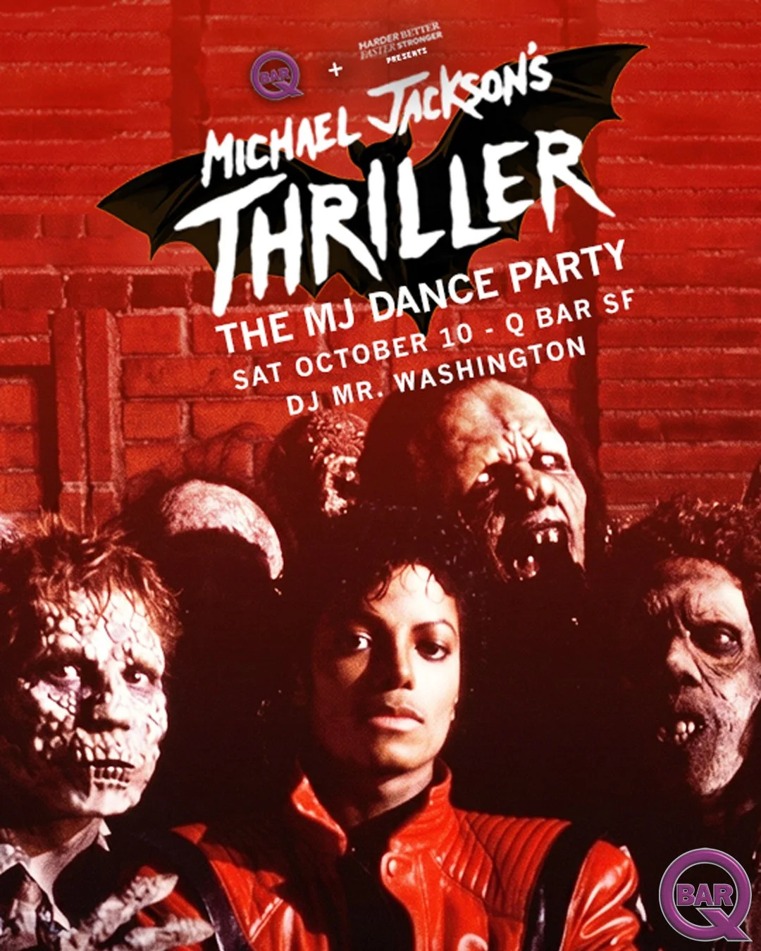 Michael Jackson Thriller Night Oct 10th 10pm DJ Mr Washington