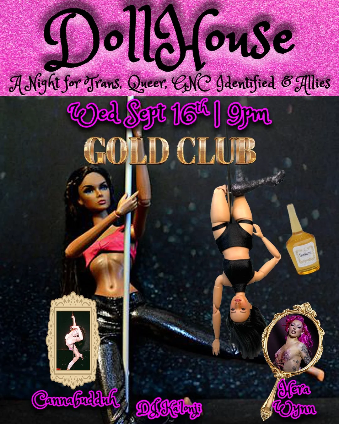 Dollhouse Wed Sept 16th 9pm, Gold Club with Hera Wynn