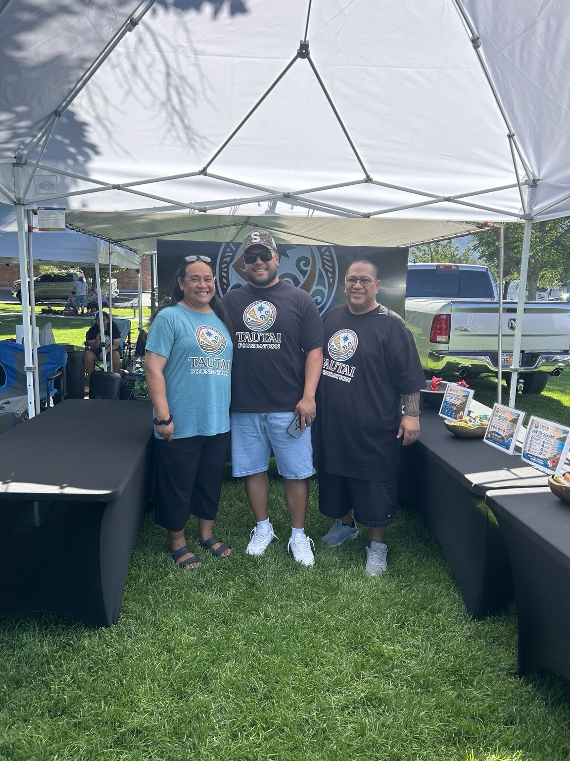 Claudine, Malcom and Joe at the Aloha In Utah Festival 2026