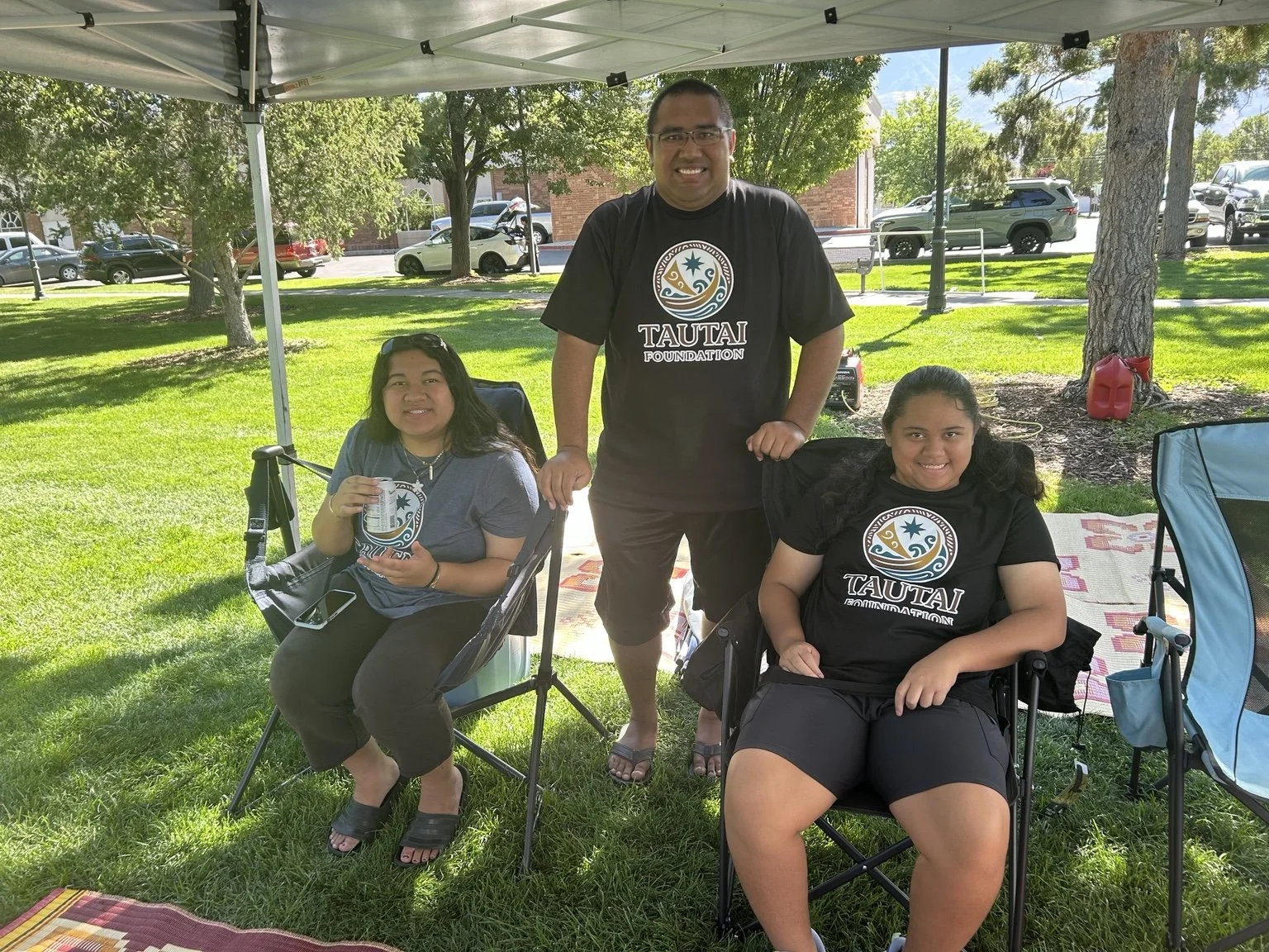 Nava, Conan and Jaycie at the Aloha In Utah Festival