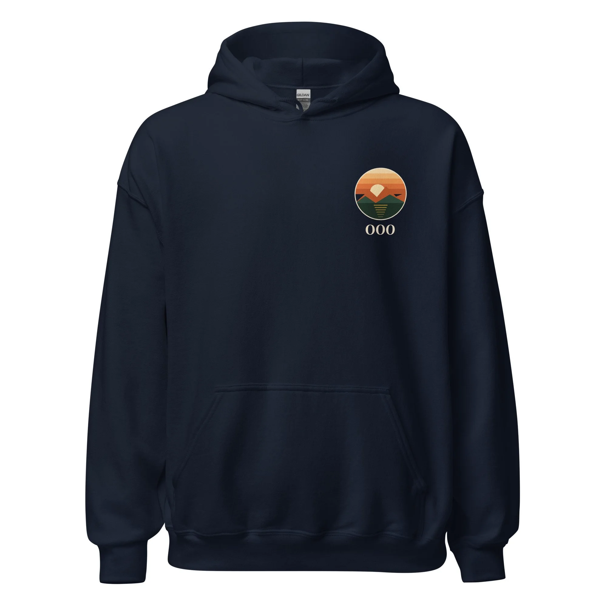 Out of Office Hoodie in navy, front view