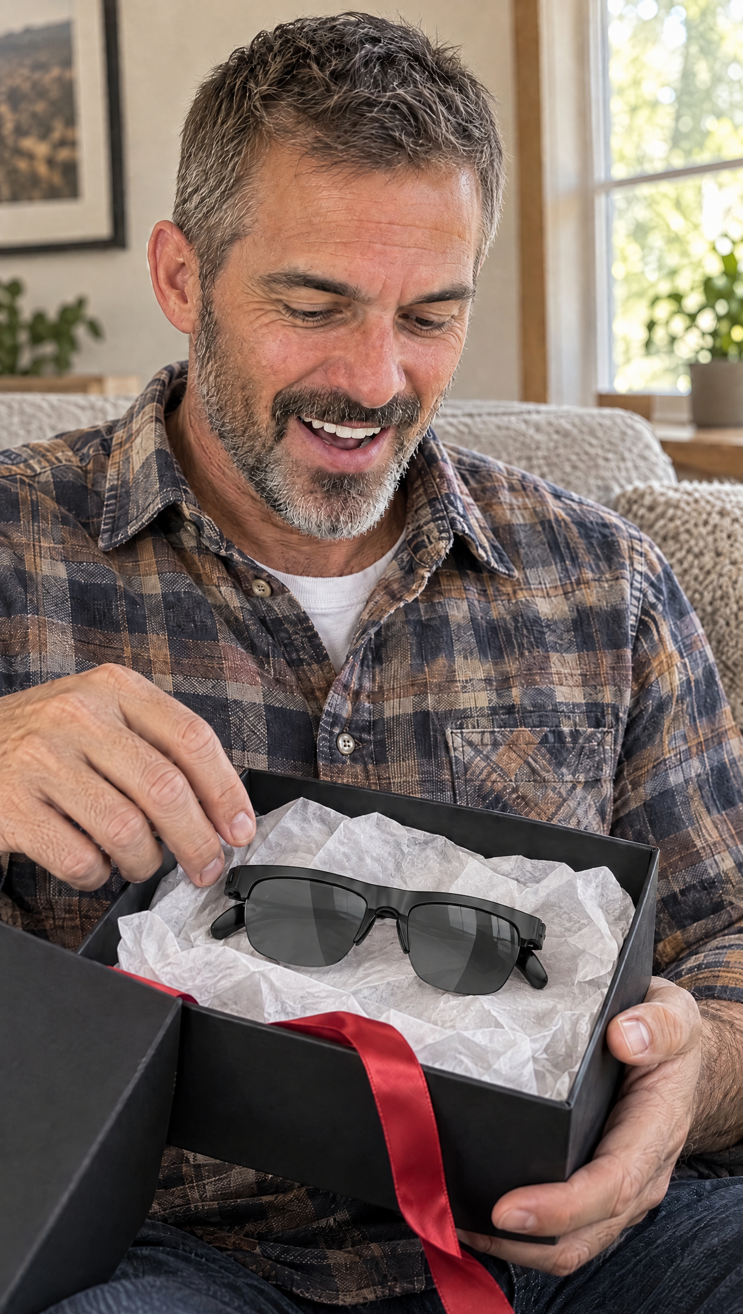Unboxing TalkShades Bluetooth audio sunglasses, a gift for Dad