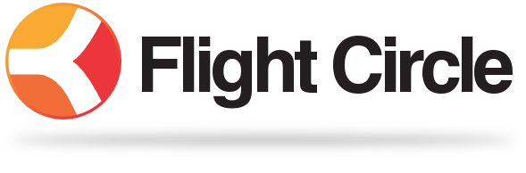 Flight Circle logo with a red, orange, and white circular icon and the words 'Flight Circle' in bold black text.