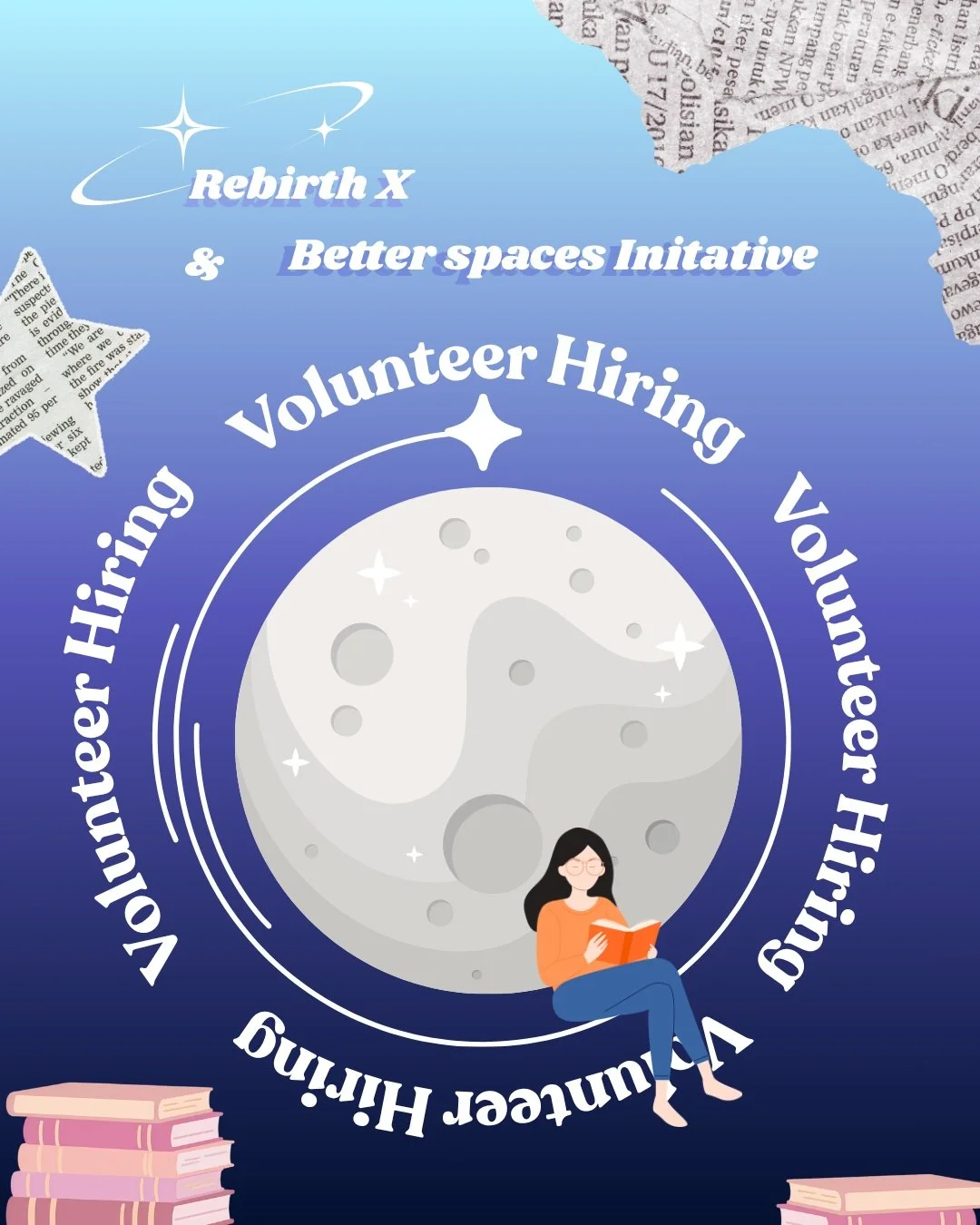 Rebirth x Better Spaces Initiative

Our partner, Better Spaces Initiative, is hiring!
They're looking for Social Media Graphic Designer, Social Media Motion Designer, Researchers, and Content Strategists.
Link to application: https://bit.ly/betterspa