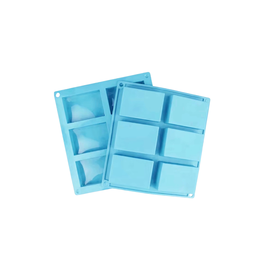 Molde de Silicona para Jabones Artesanales - 6 Cavidades