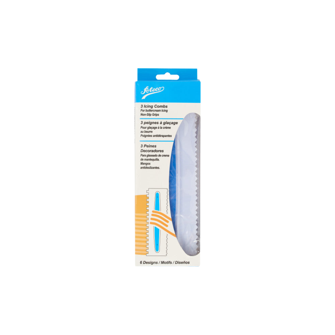 Set de 3 Peines de Decoración para Tortas Ateco