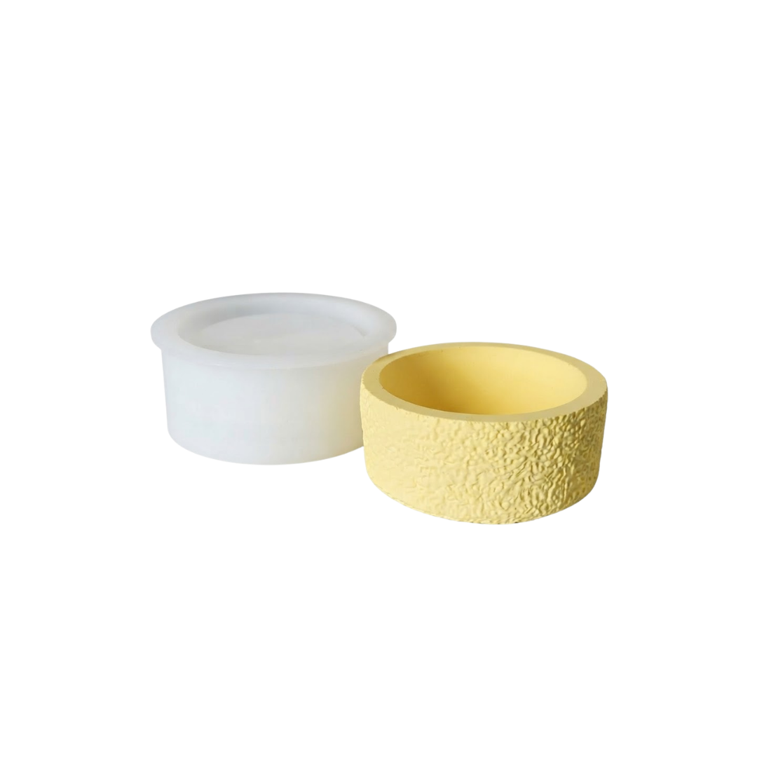 Molde Circular de Silicona para Macetas