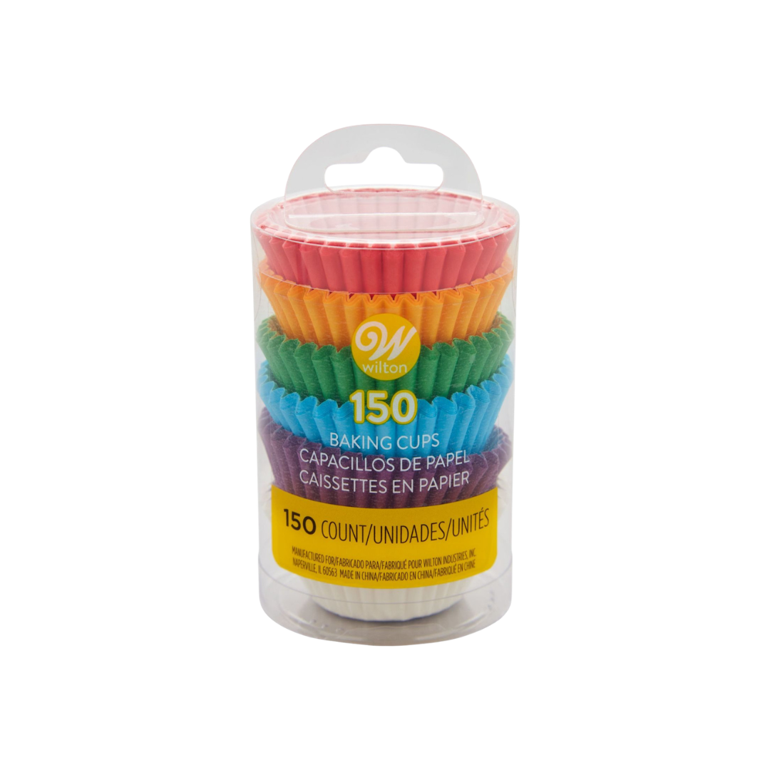 Capacillos de Papel Multicolor para Mini Cupcakes Wilton - 150 unidades