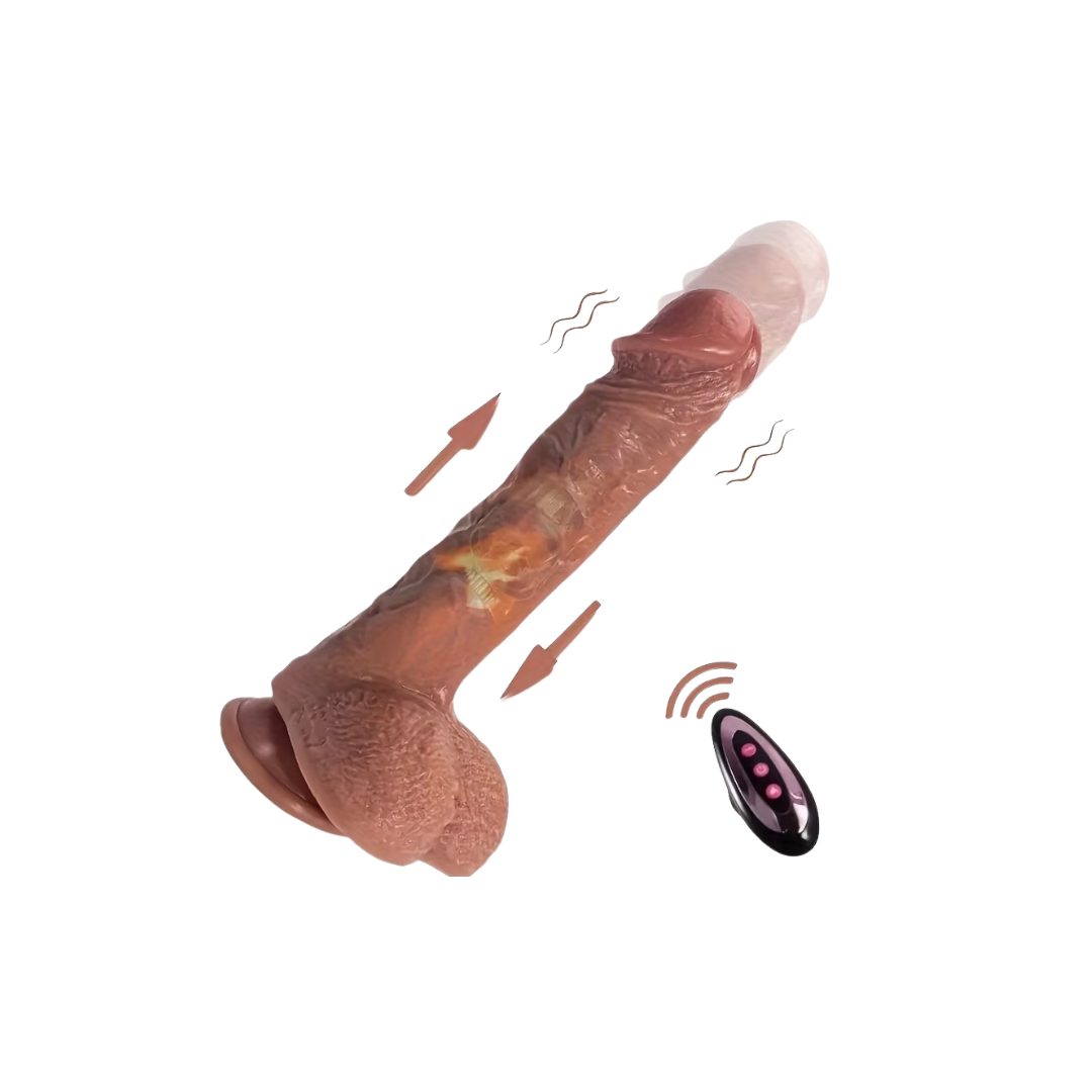 Vibrador Realista Multifuncional con Calor y Movimiento