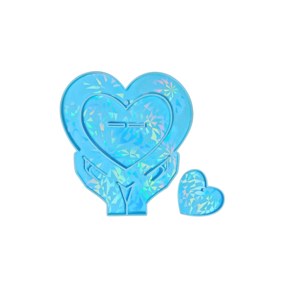 Molde de Silicona Corazón para Resina porta retrato